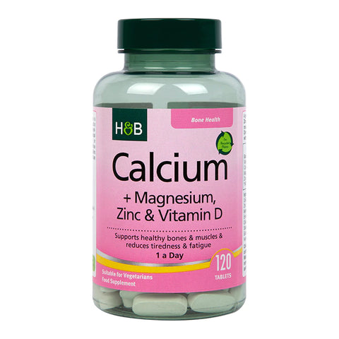 Calcio + Magnesio, Zinc y Vitamina D - Tabletas