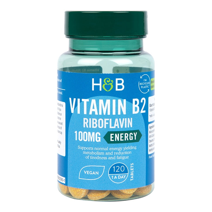 Vitamina B2 + Riboflavina 100mg - 120 Comprimidos