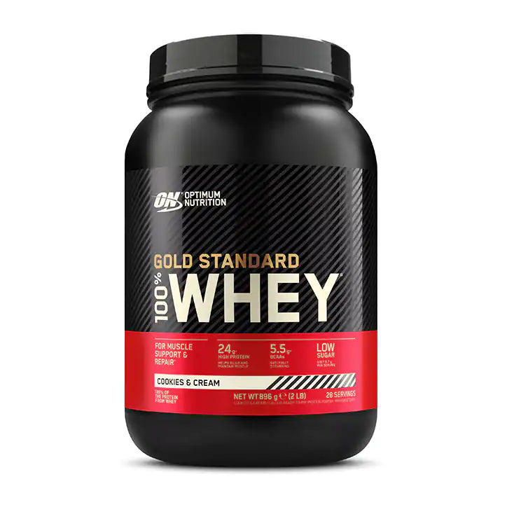 Optimum Nutrition Gold Standard 100% Whey Galleta y Crema - 896g